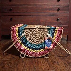 Colorful Woven Basket by